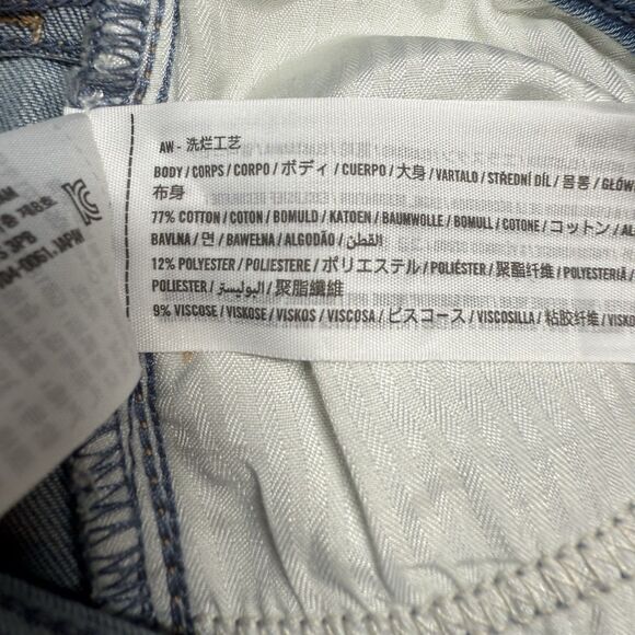 Hollister Jeans Womens 27L Blue Cotton Denim High Rise Flare Soft Stretch Floral - Picture 13 of 14